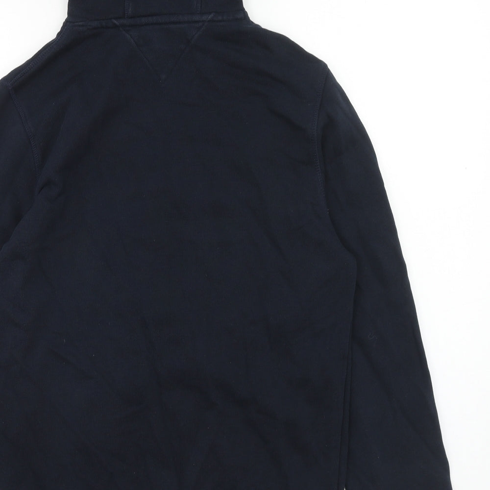 Tommy Hilfiger Mens Blue Cotton Pullover Hoodie Size S
