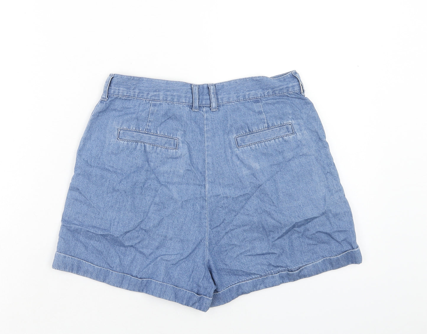 BDG Womens Blue Cotton Chino Shorts Size XS Regular Button