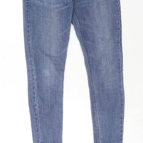 Incorporate Wear Womens Blue Cotton Skinny Jeans Size 28 in Regular Button
