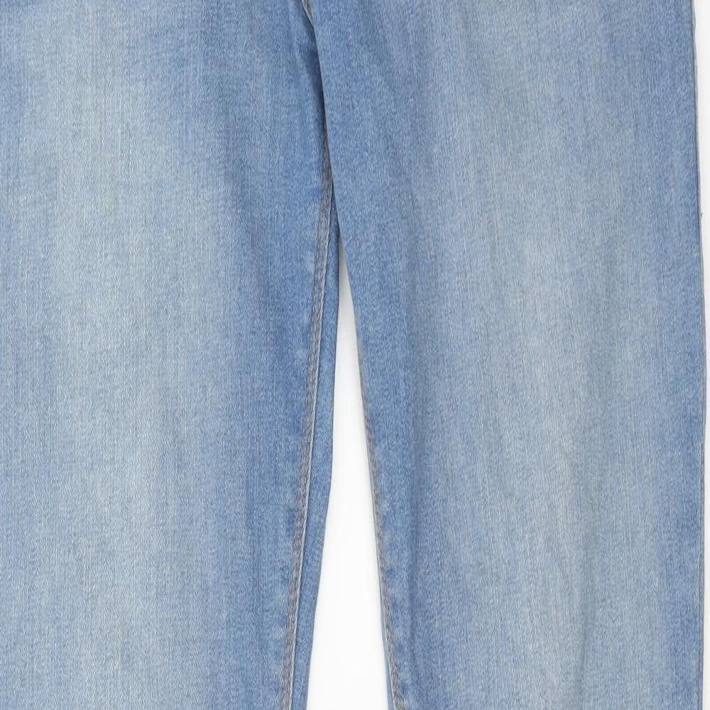 Dorothy Perkins Womens Blue Cotton Skinny Jeans Size 16 Regular Button