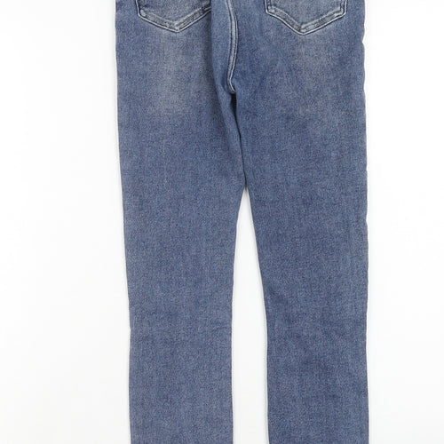 New Look Womens Blue Cotton Skinny Jeans Size 8 Regular Button