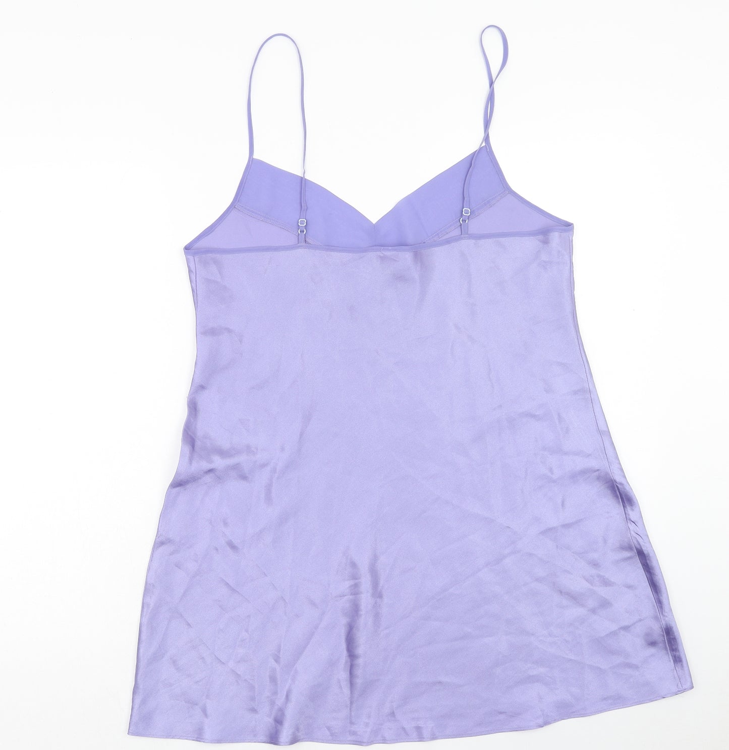 George Womens Purple Solid Polyester Top Dress Size 16