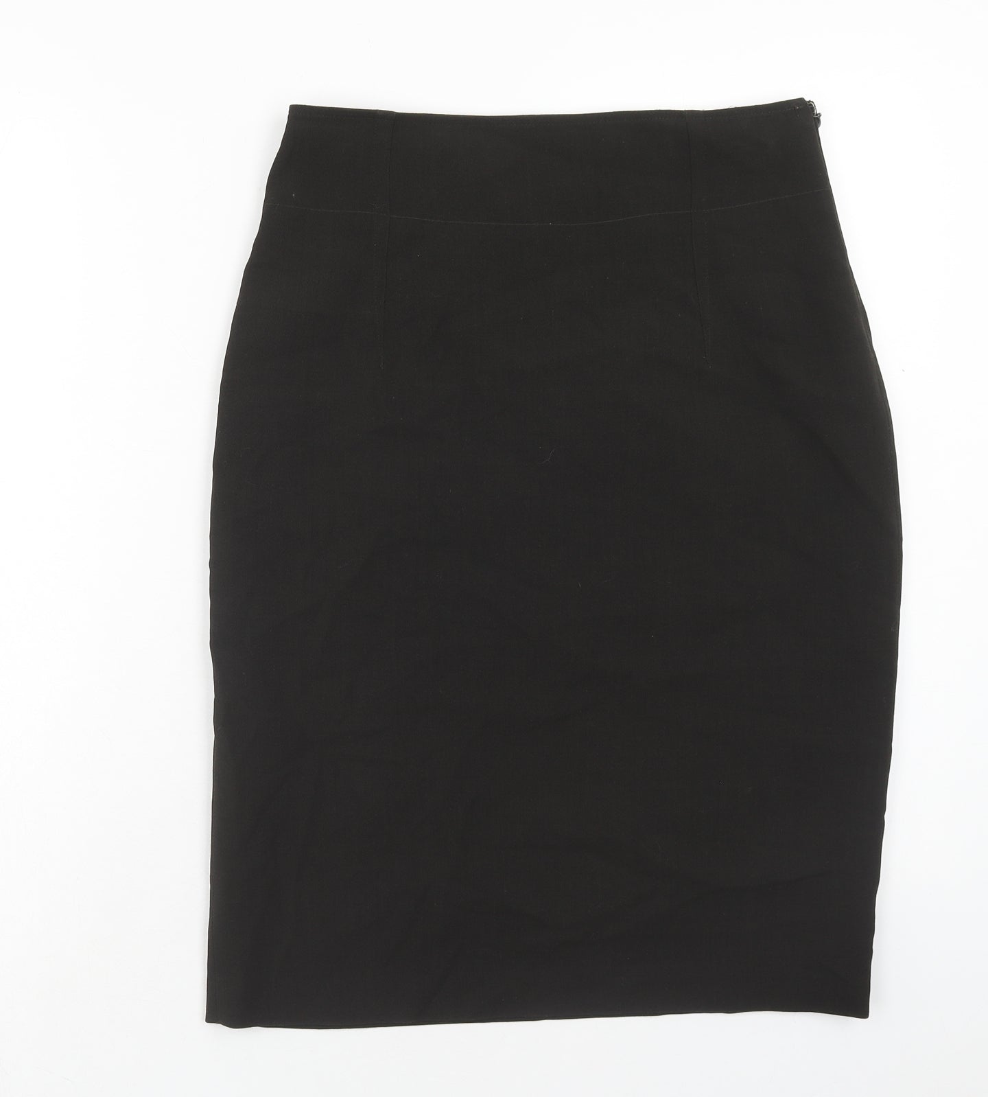Jigsaw Womens Black Polyester Straight & Pencil Skirt Size 10 Zip