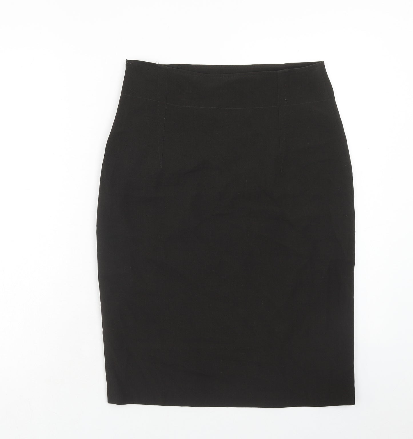 Jigsaw Womens Black Polyester Straight & Pencil Skirt Size 10 Zip