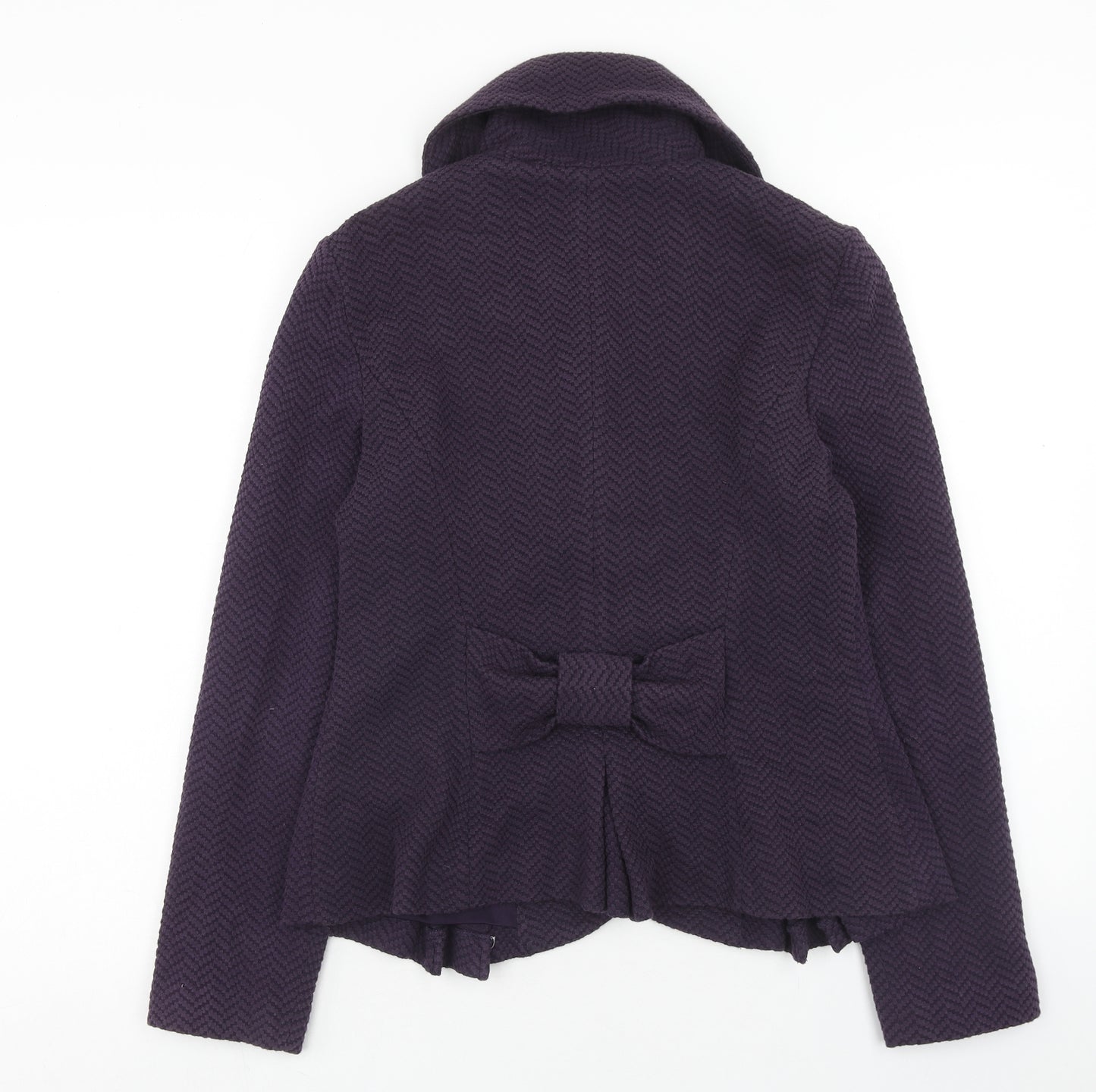 Per Una Womens Purple Jacket Size 12 Button