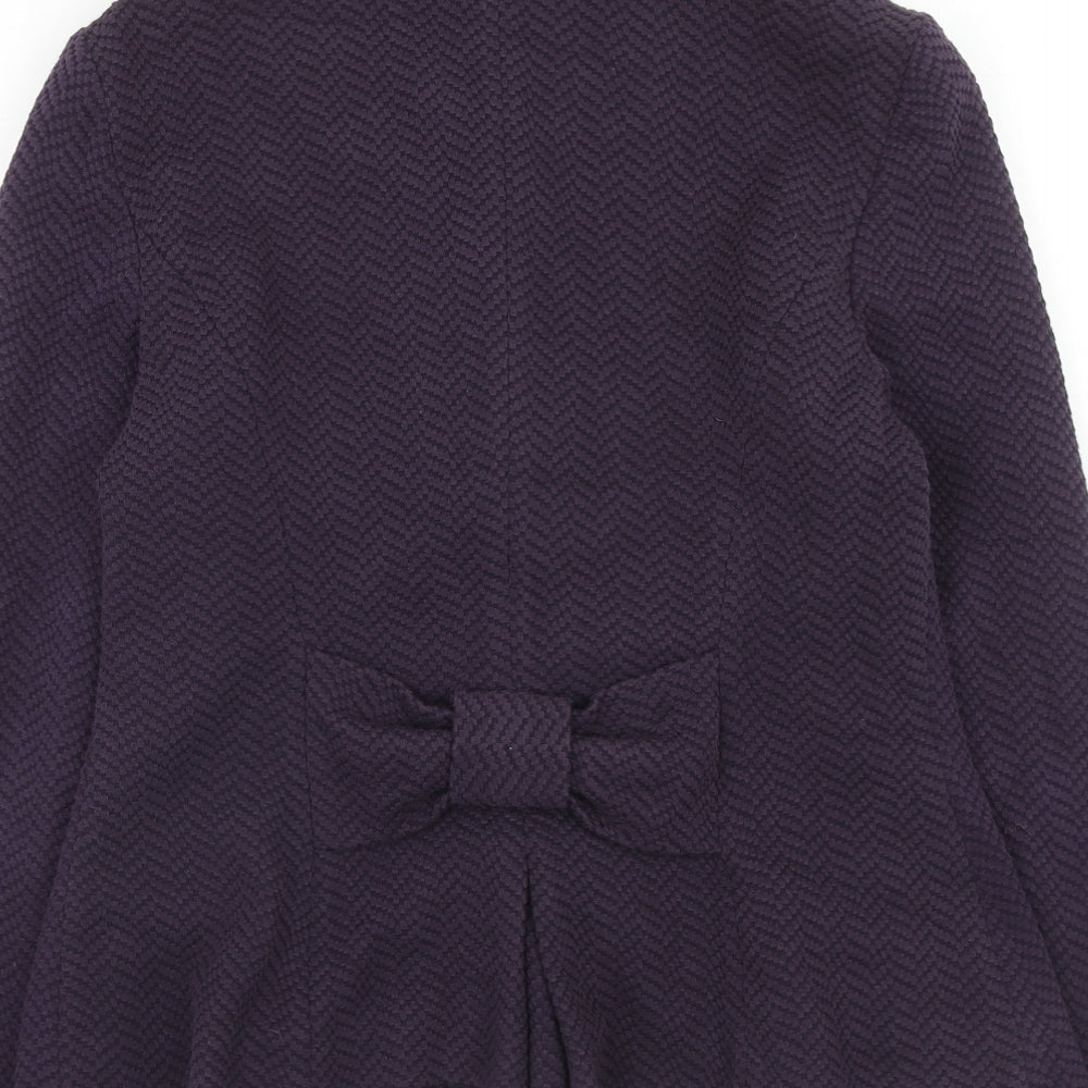 Per Una Womens Purple Jacket Size 12 Button