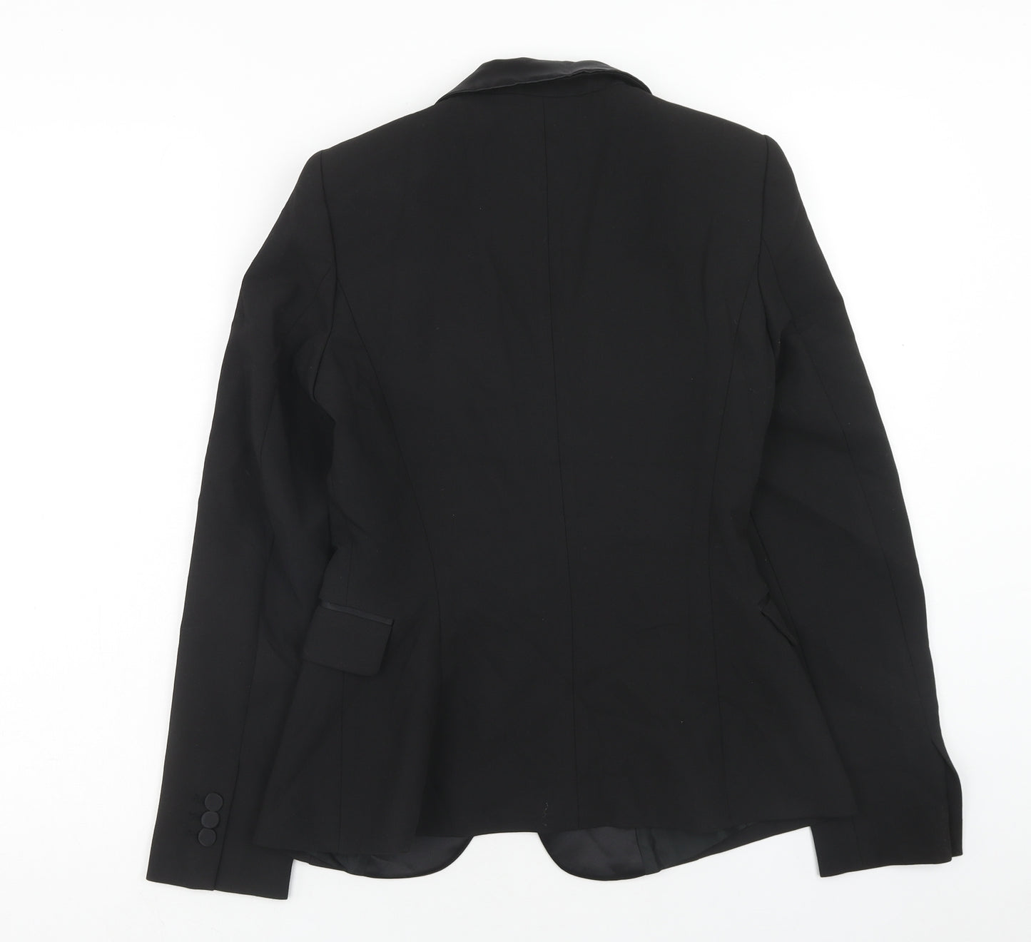 Zara Womens Black Jacket Blazer Size S Button
