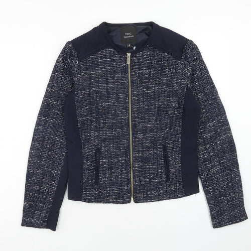 NEXT Womens Blue Jacket Size 12 Zip