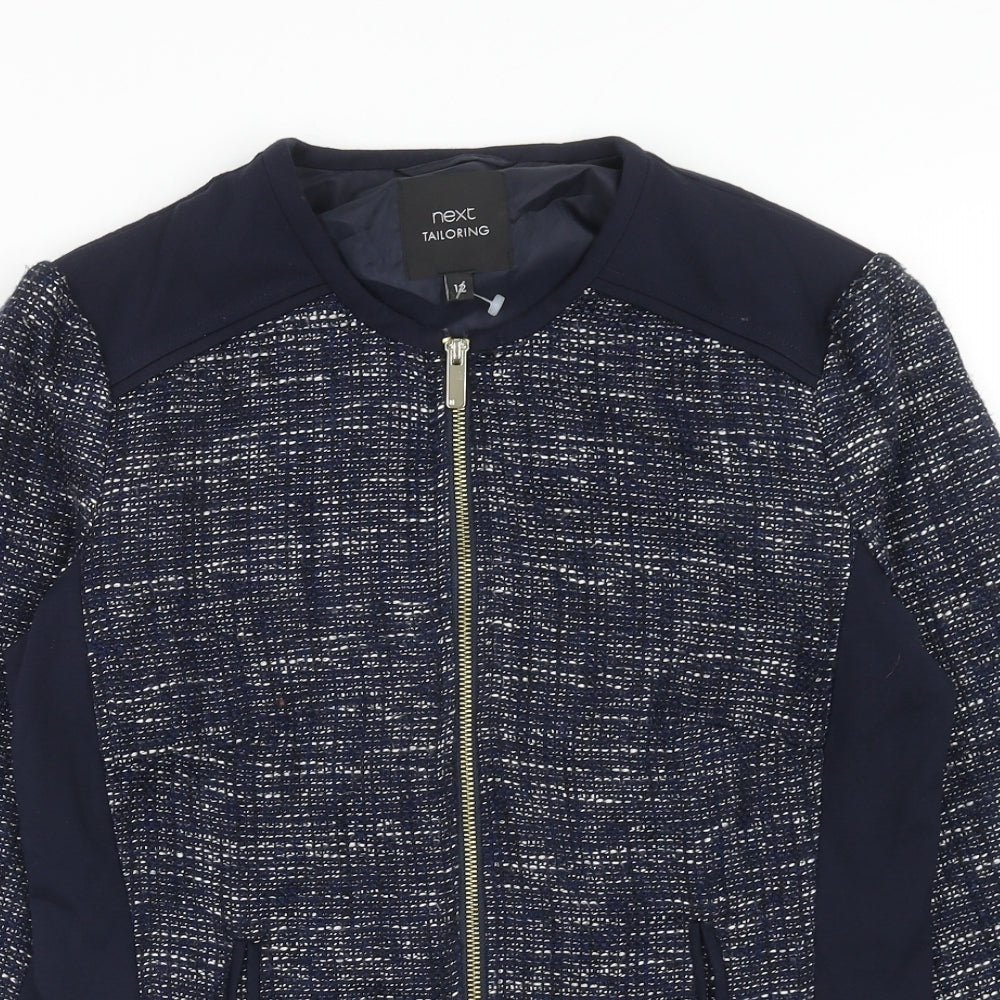 NEXT Womens Blue Jacket Size 12 Zip