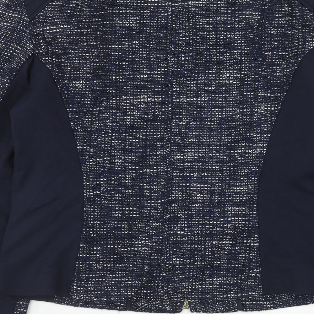 NEXT Womens Blue Jacket Size 12 Zip