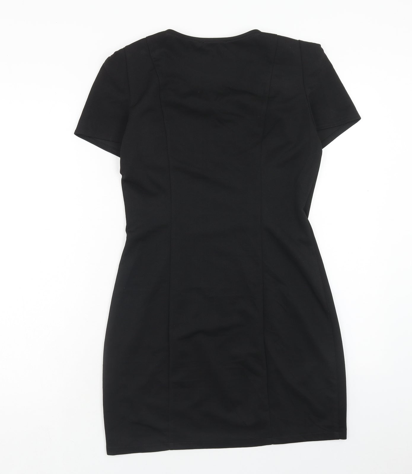 Madam Rage Womens Black Polyester Mini Size 10 Round Neck Pullover