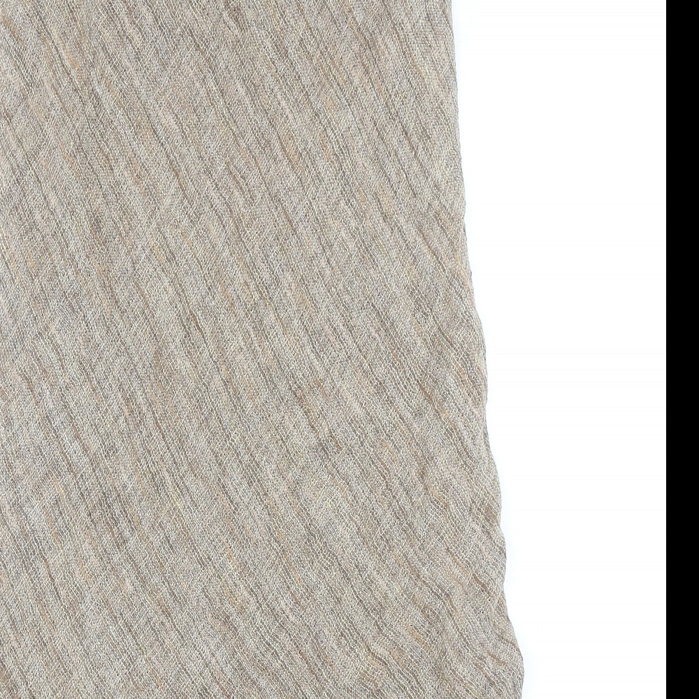 Minuet Womens Beige Linen A-Line Skirt Size 14