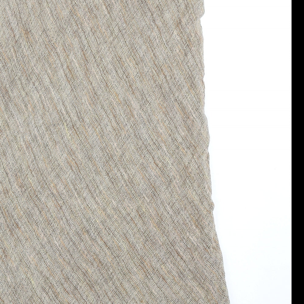 Minuet Womens Beige Linen A-Line Skirt Size 14