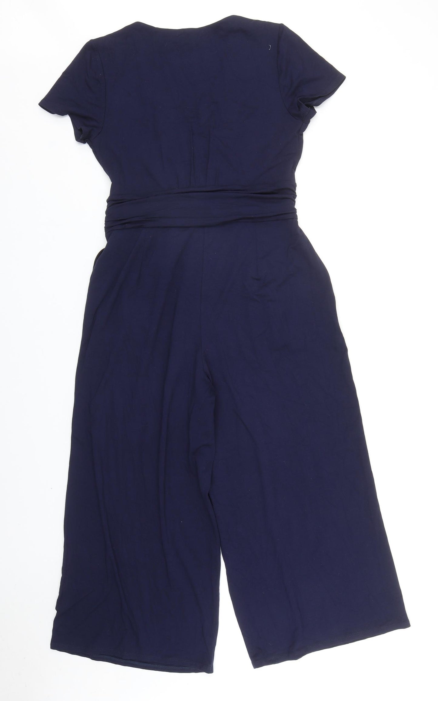 Boden Womens Blue Viscose Jumpsuit One-Piece Size 12 Pullover