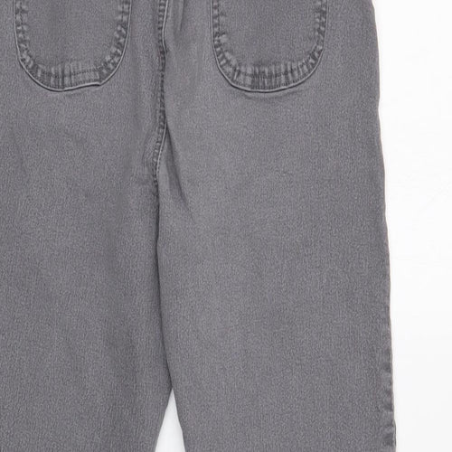 PRETTYLITTLETHING Womens Grey Cotton Jegging Jeans Size 12 Regular Button