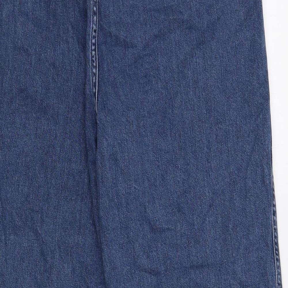 Urban Outfitters Mens Blue Cotton Straight Jeans Size 30 in L30 in Regular Drawstring