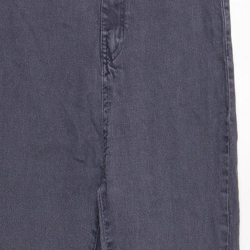 PRETTYLITTLETHING Womens Grey Cotton Jegging Jeans Size 12 Regular Button