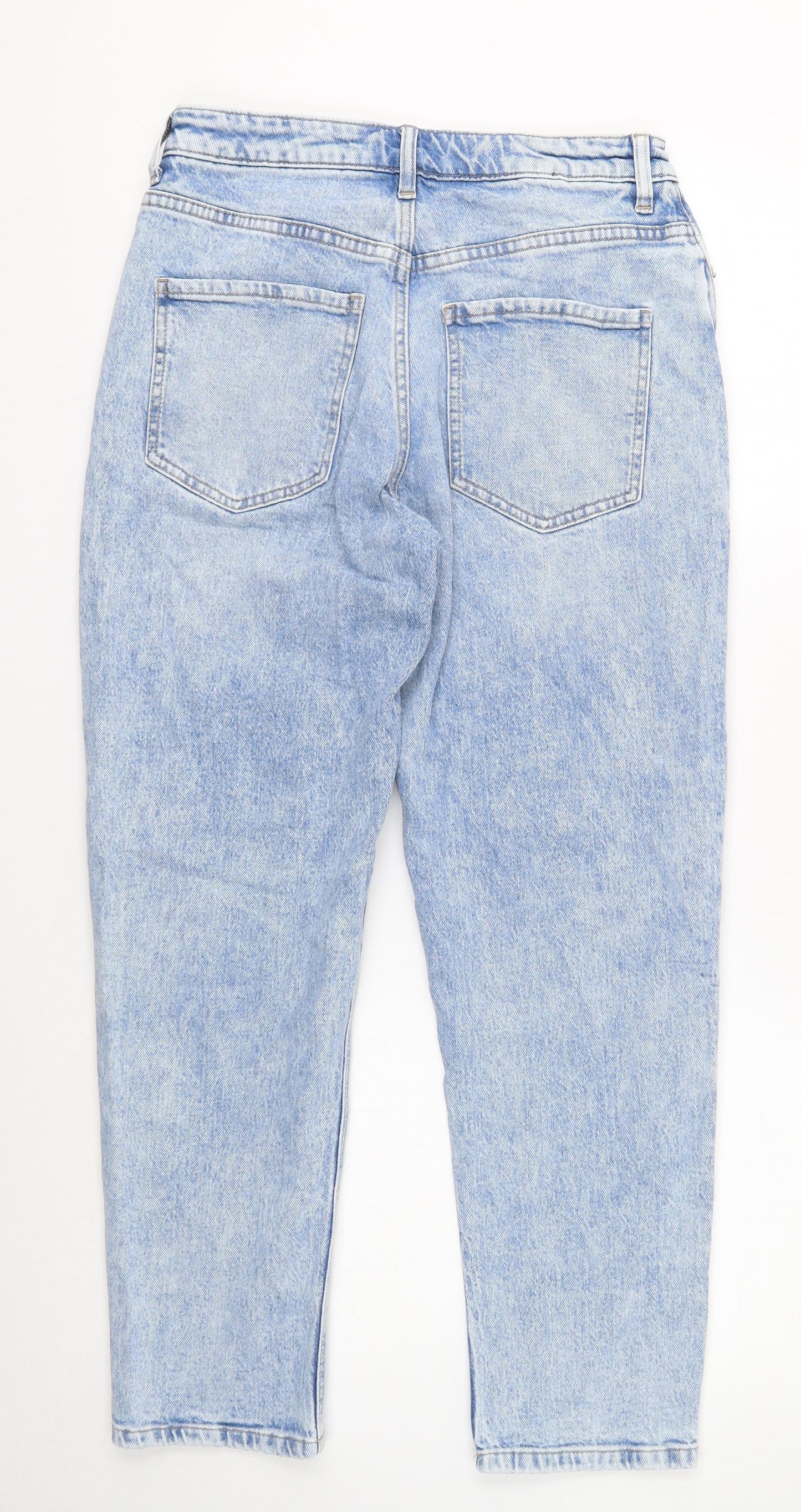 New Look Womens Blue Cotton Skinny Jeans Size 10 Regular Button
