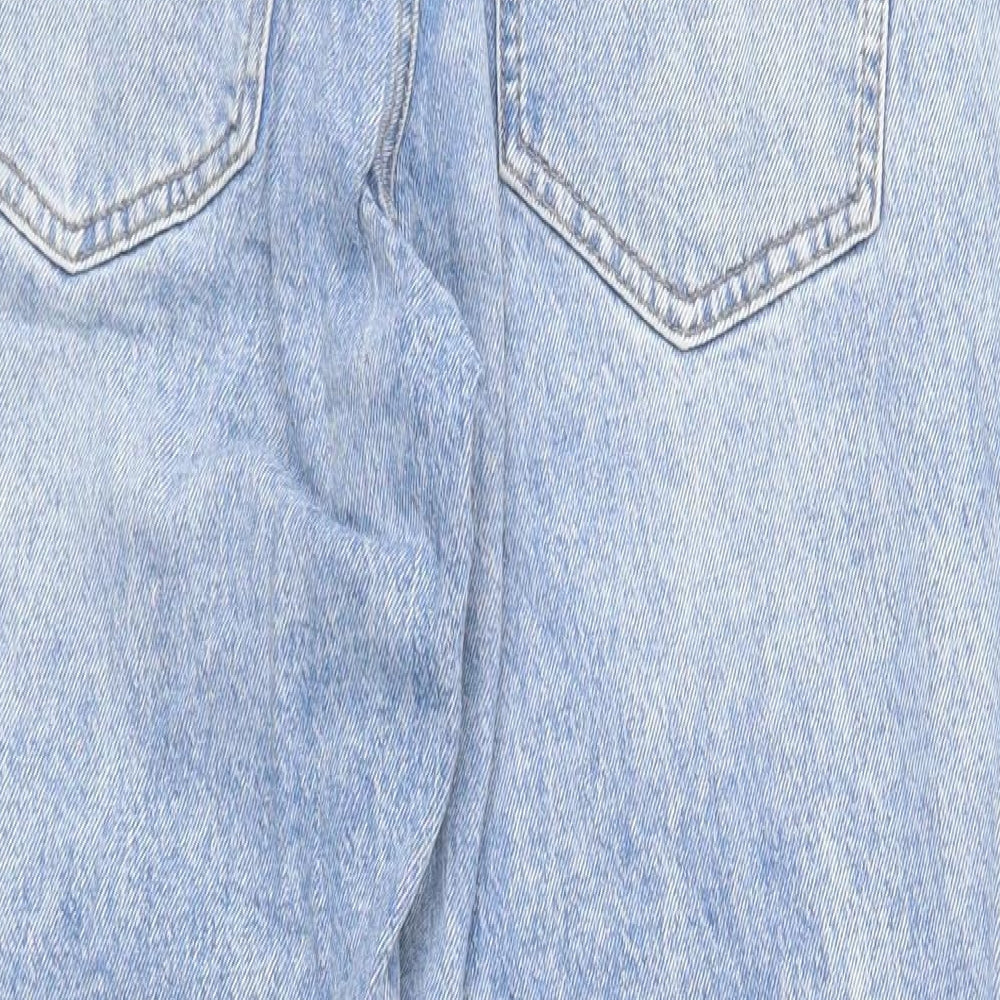 New Look Womens Blue Cotton Skinny Jeans Size 10 Regular Button