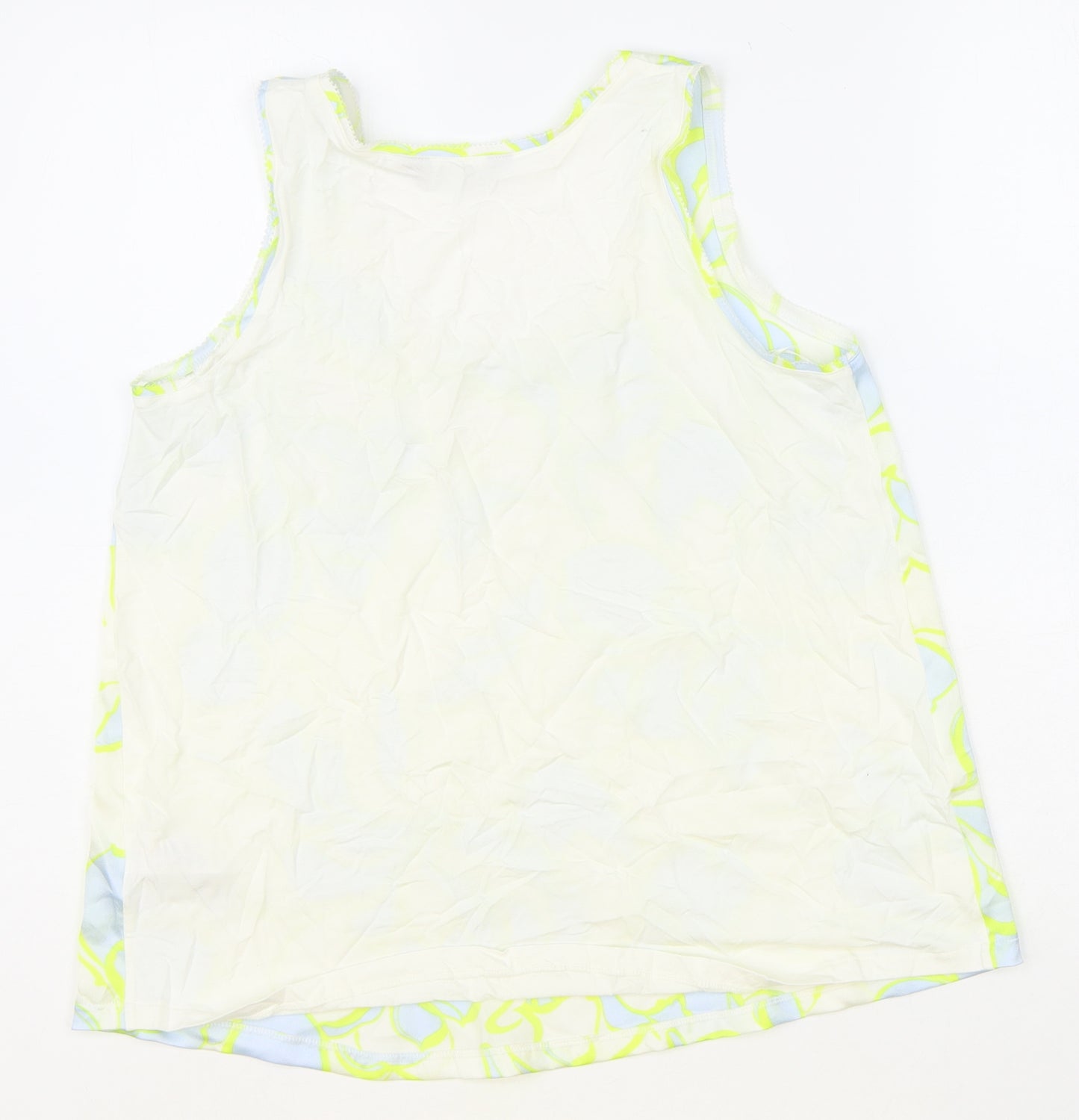 Marks and Spencer Womens Multicoloured Floral Polyester Basic Blouse Size 8 Scoop Neck