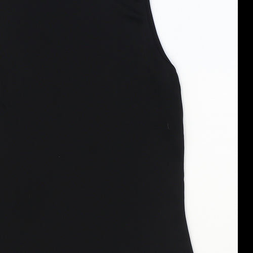 Dorthey Perkins Womens Black Polyester Basic Blouse Size 12 Mock Neck