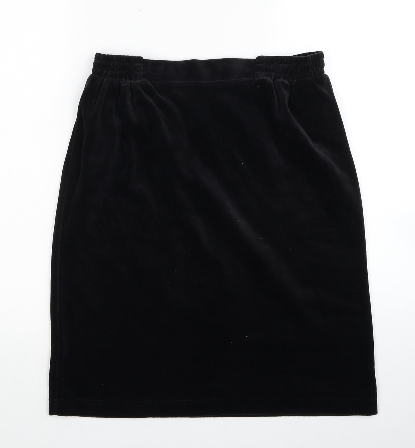 Preworn Womens Black Cotton Straight & Pencil Skirt Size S