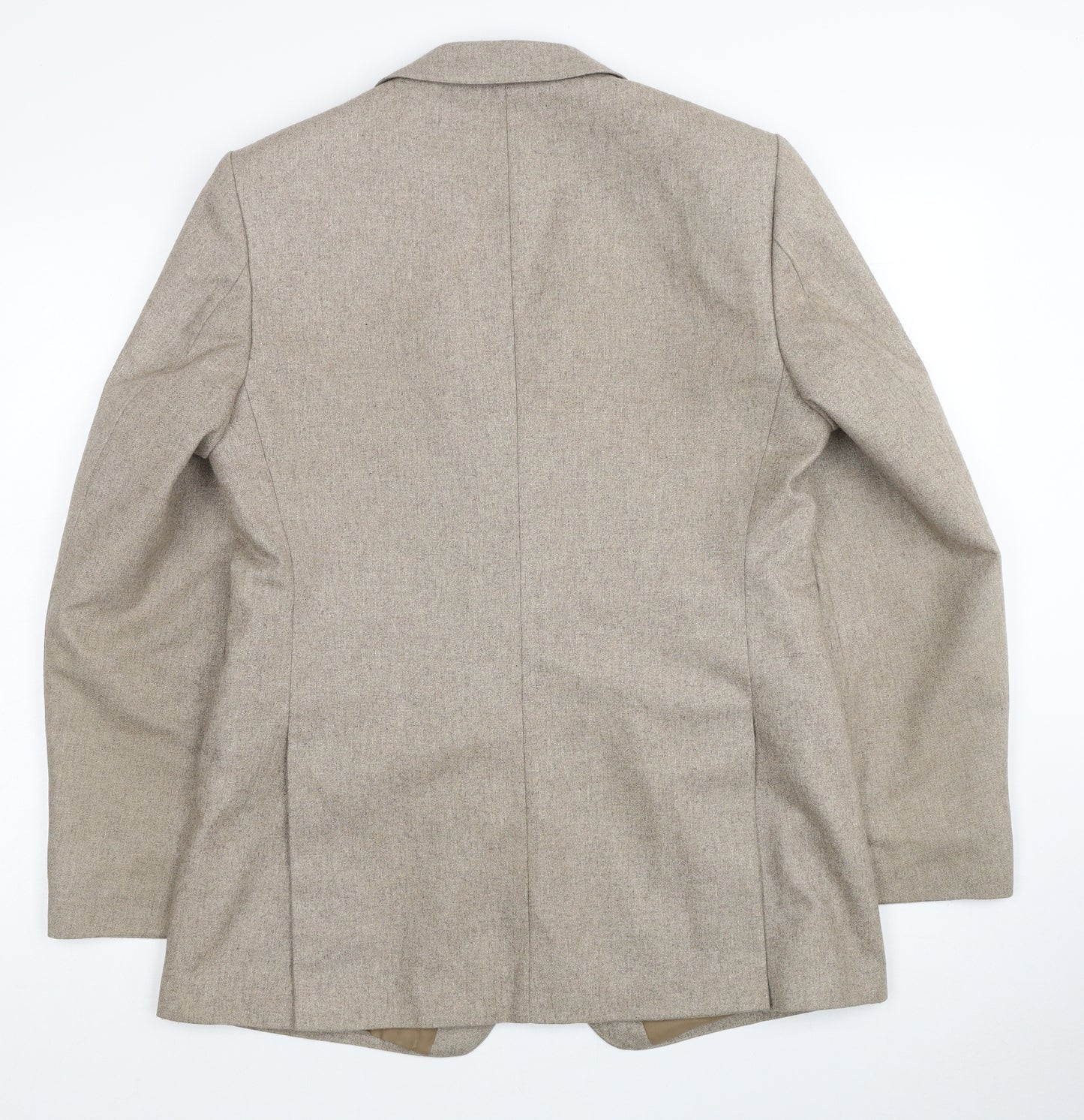 Grendale Mens Beige Wool Jacket Blazer Size 36