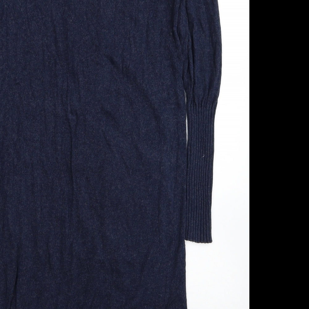 Marks and Spencer Womens Blue V-Neck Viscose Cardigan Jumper Size M