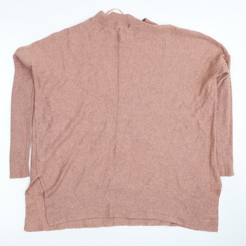 Atmosphere Womens Beige Mock Neck Viscose Pullover Jumper Size 6