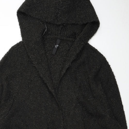 Preworn Womens Brown V-Neck Polyester Cardigan Jumper Size 20