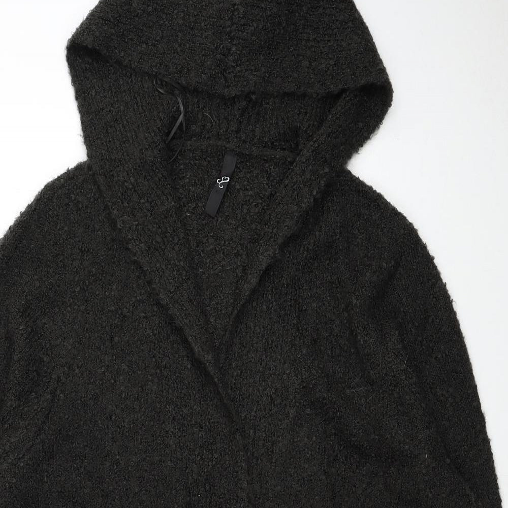 Preworn Womens Brown V-Neck Polyester Cardigan Jumper Size 20