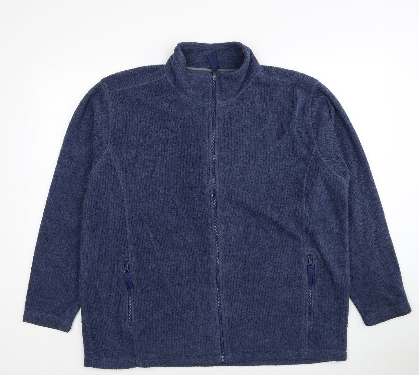 Compliments Womens Blue Jacket Size 18 Zip