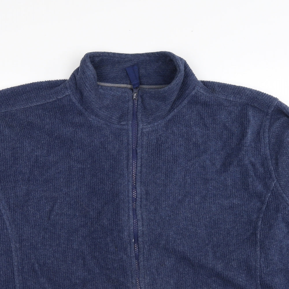 Compliments Womens Blue Jacket Size 18 Zip