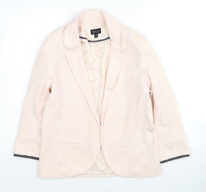 H&M Womens Pink Jacket Blazer Size 10