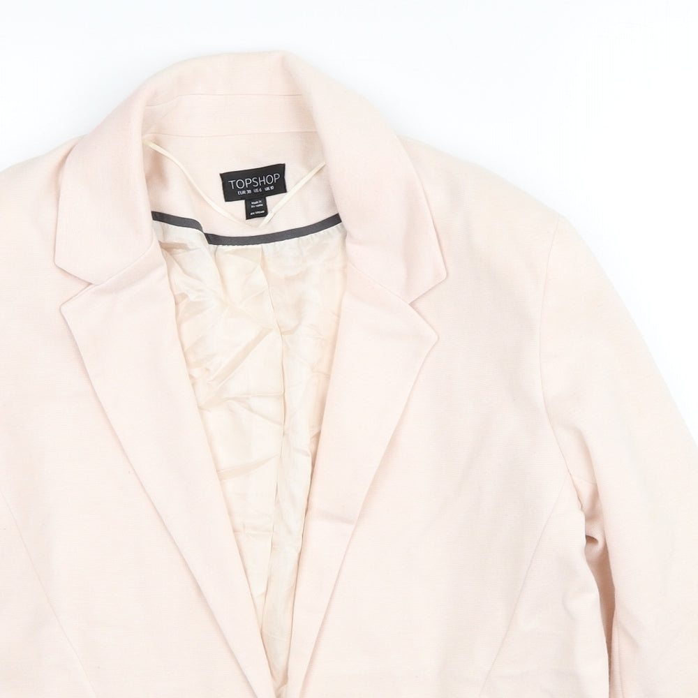 H&M Womens Pink Jacket Blazer Size 10