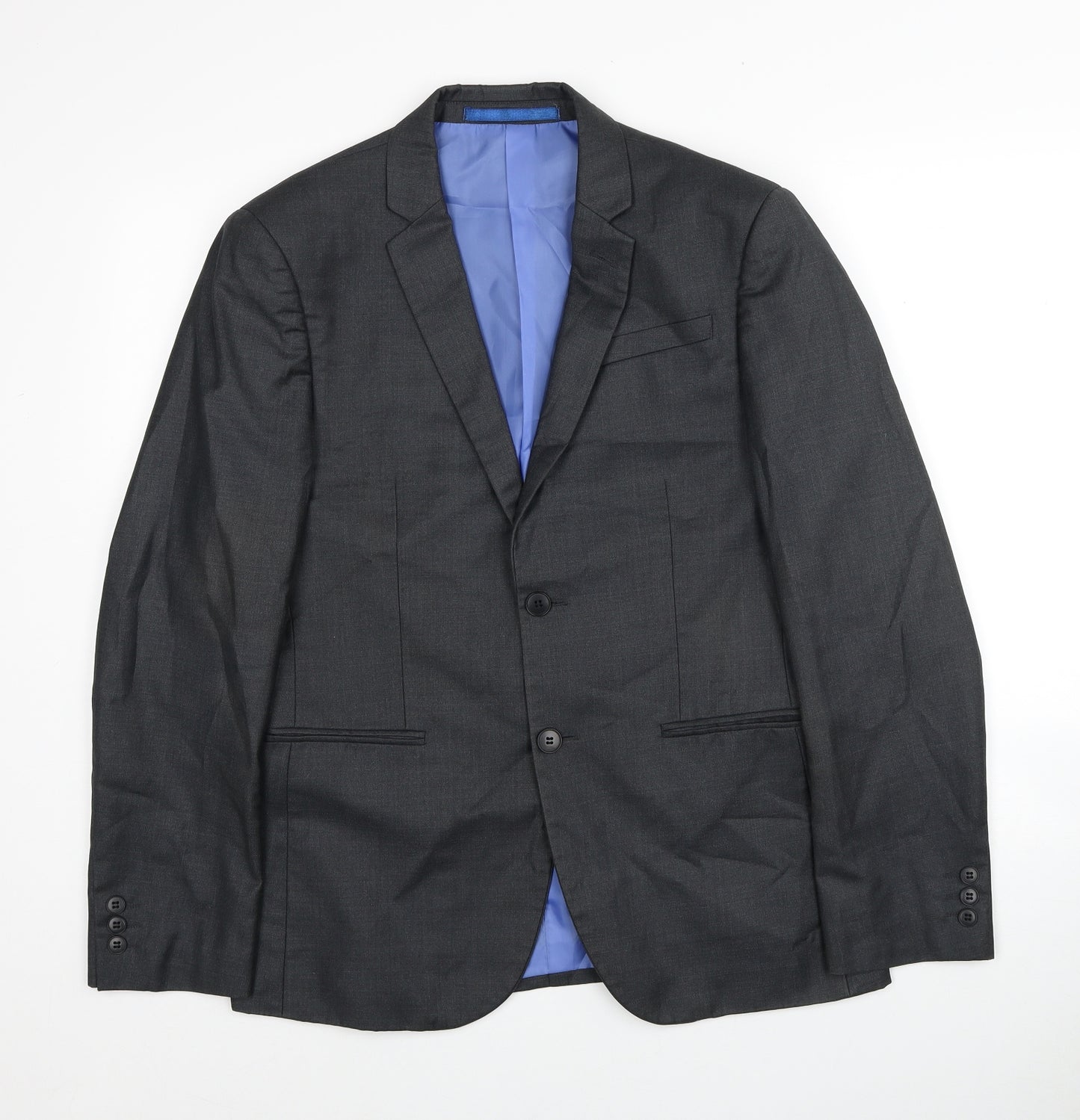 Marks and Spencer Mens Grey Polyester Jacket Blazer Size 38