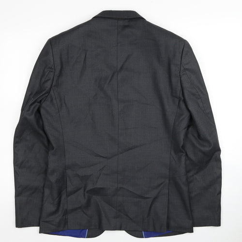Marks and Spencer Mens Grey Polyester Jacket Blazer Size 38