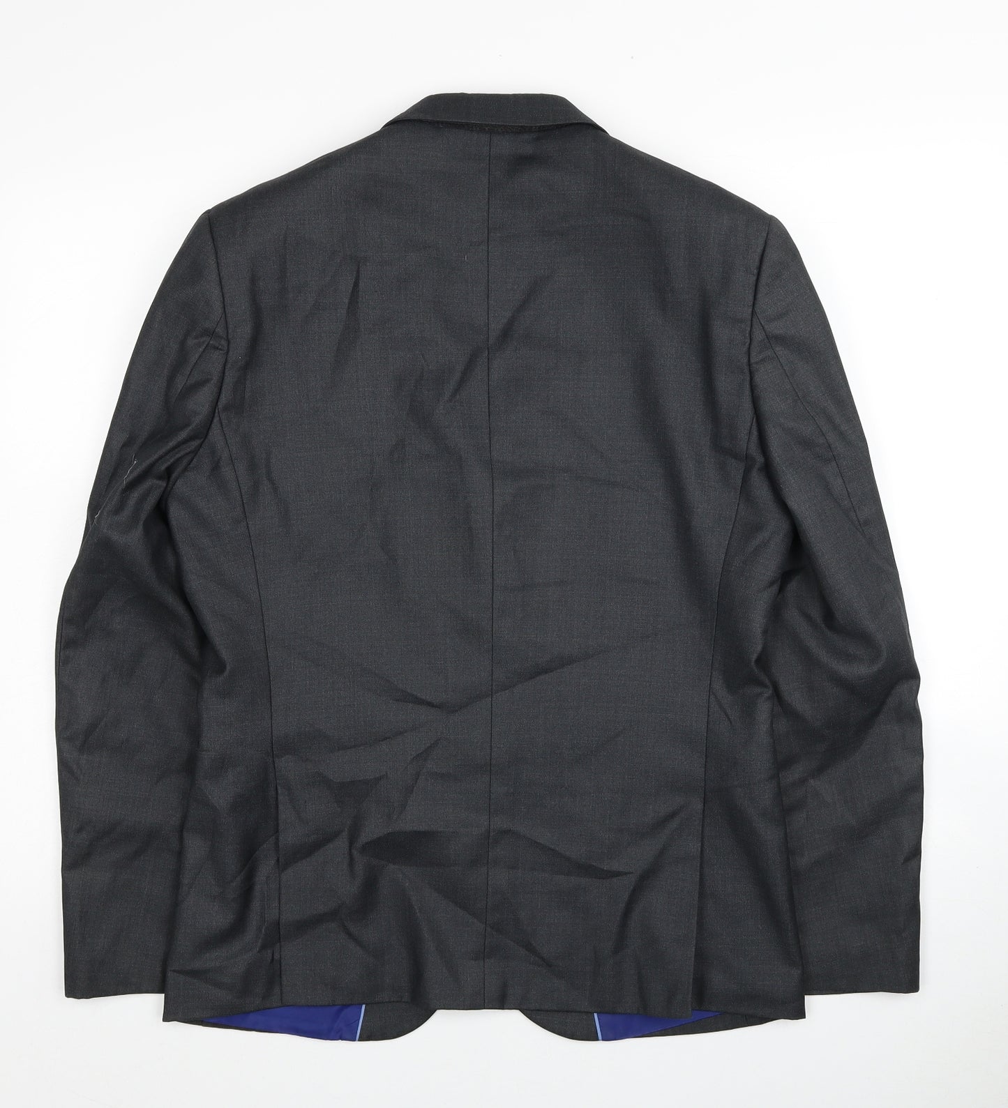 Marks and Spencer Mens Grey Polyester Jacket Blazer Size 38