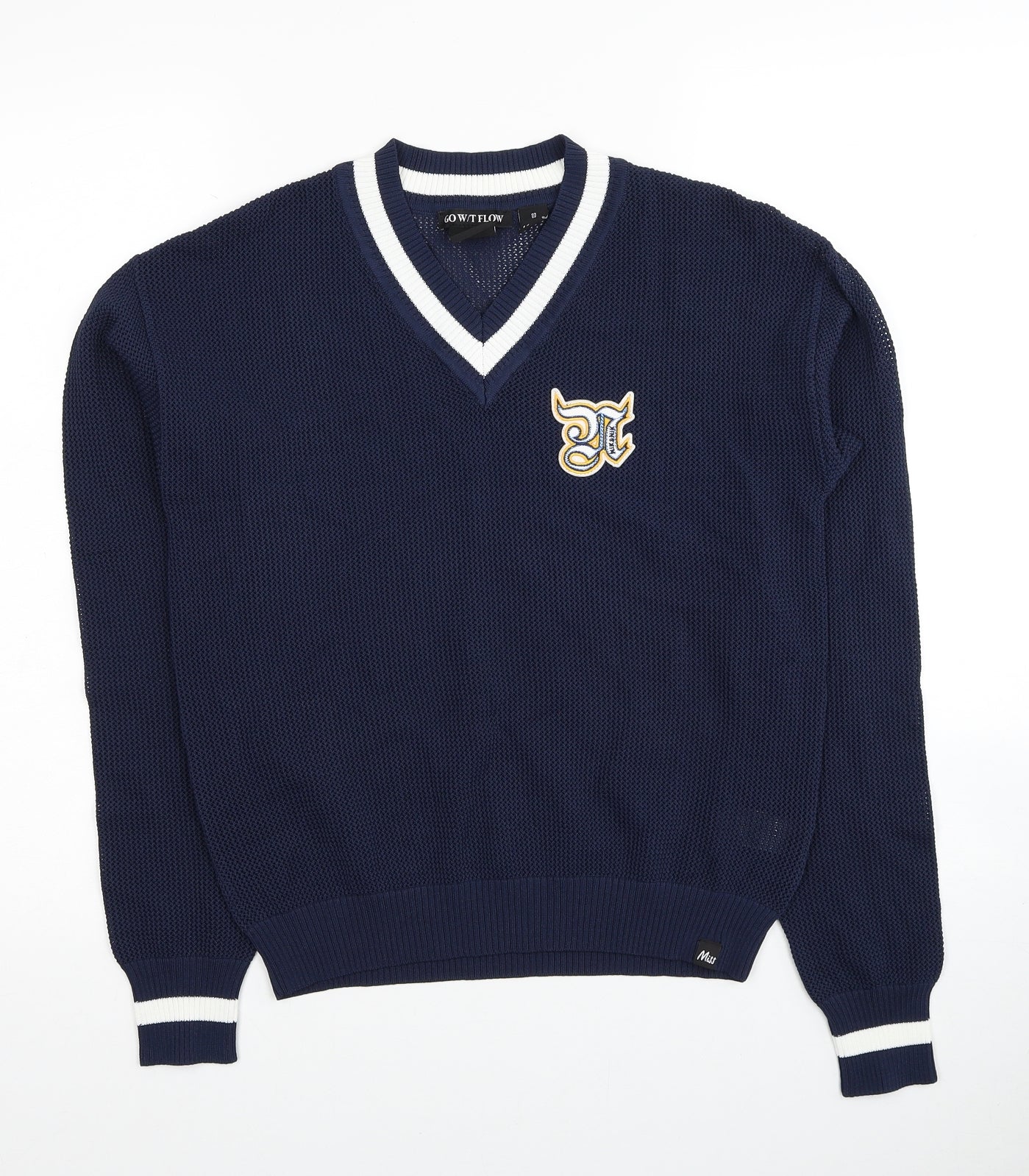 Nik&Nik Boys Black V-Neck Viscose Pullover Jumper Size 14 Years Pullover