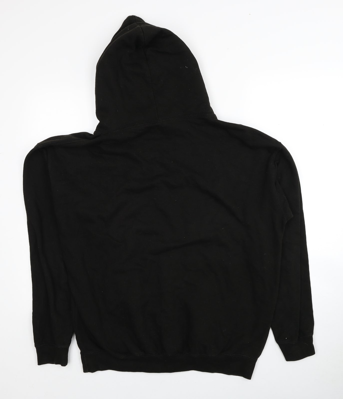 Gildan Mens Black Cotton Pullover Hoodie Size XL