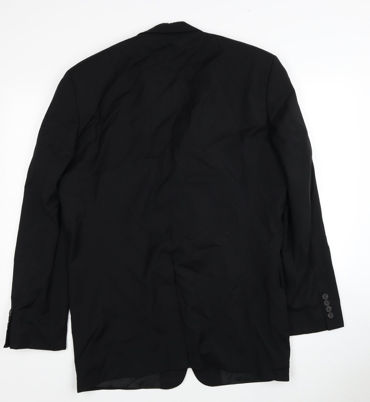 HUGO BOSS Mens Black Polyester Jacket Blazer Size 40