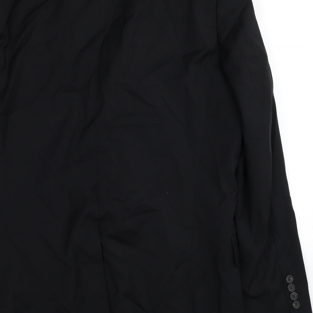 HUGO BOSS Mens Black Polyester Jacket Blazer Size 40