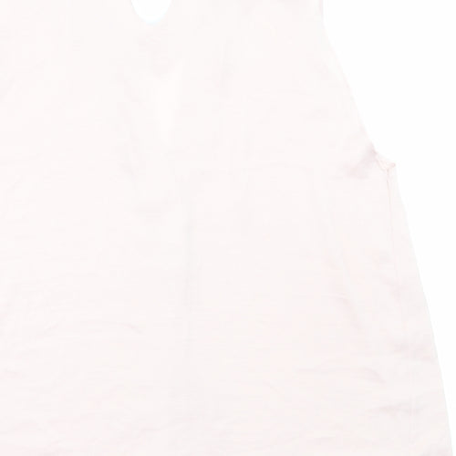 Marks and Spencer Womens Pink Polyester Basic Tank Size 20 V-Neck