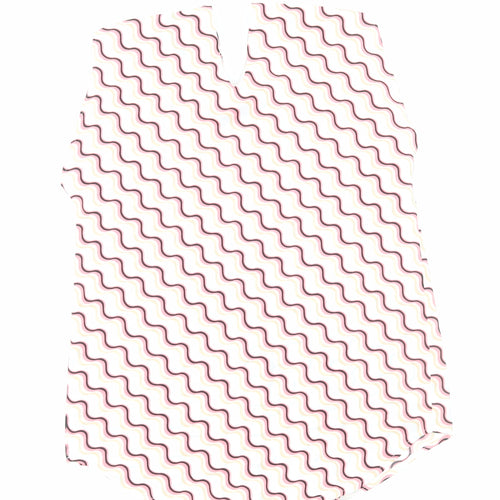Marks and Spencer Womens Pink Geometric Polyester Basic Blouse Size 6 V-Neck