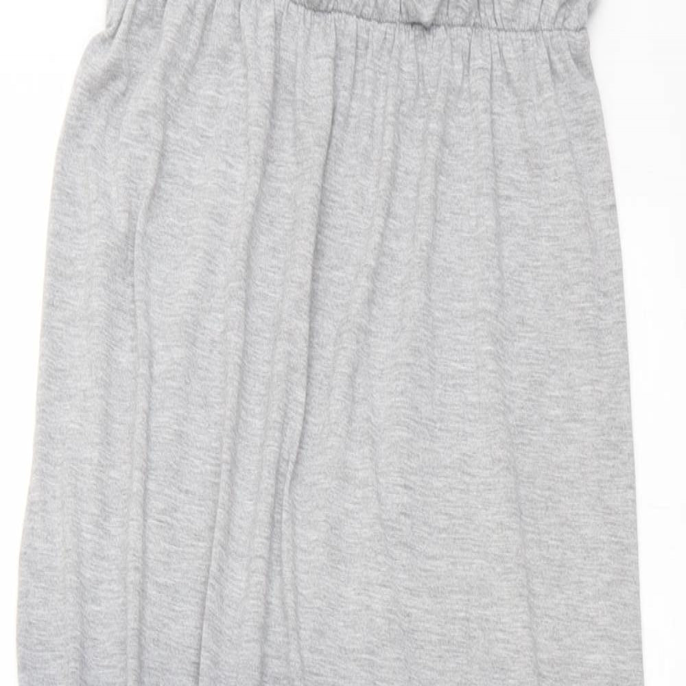 George Womens Grey Polyester Maxi Size 12 Square Neck Pullover - Ombre
