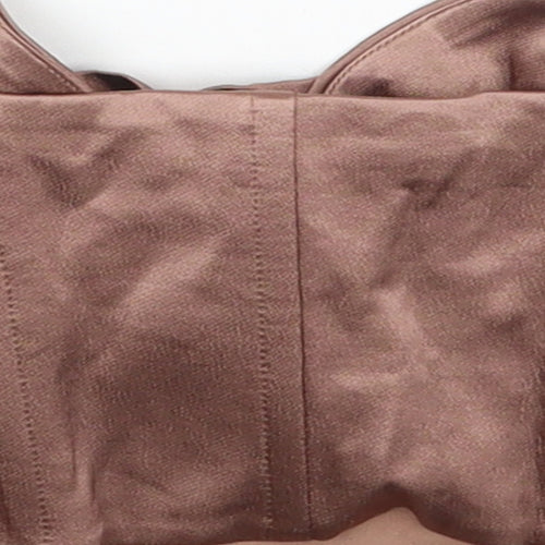 Zara Womens Brown Polyester Cropped Tank Size XS Off the Shoulder