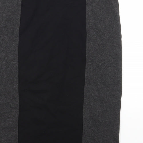 Marks and Spencer Womens Black Viscose Straight & Pencil Skirt Size 8