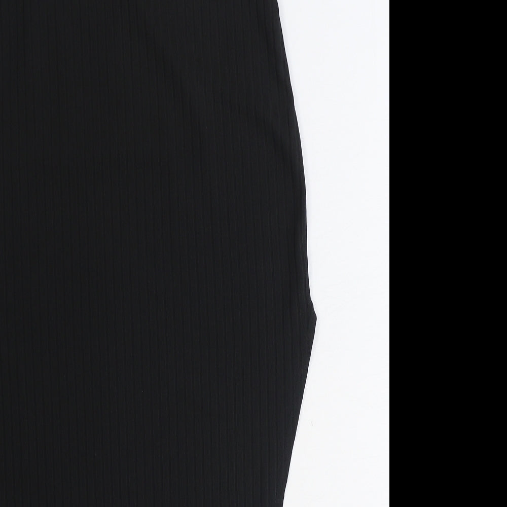 SheIn Womens Black Polyester Straight & Pencil Skirt Size M