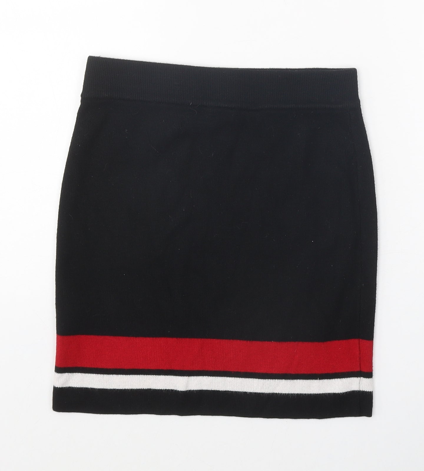 New Look Girls Black Viscose Straight & Pencil Skirt Size 12-13 Years Regular Pull On