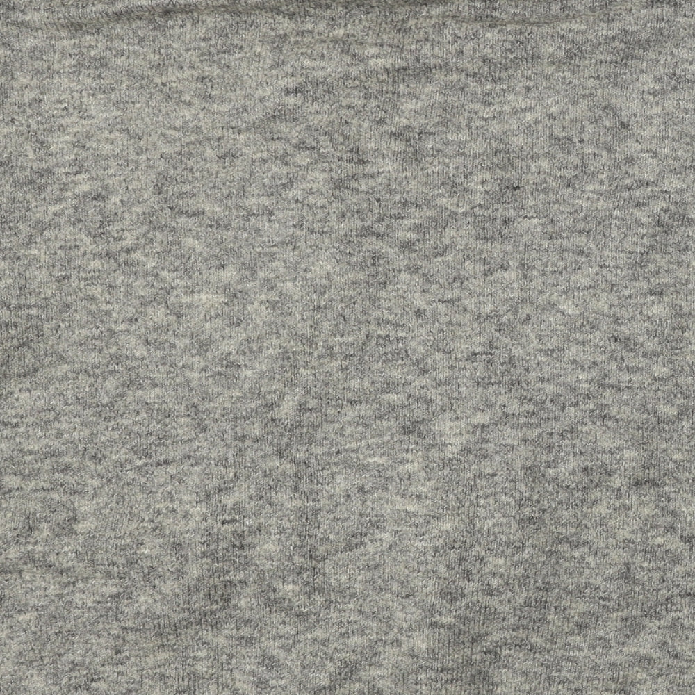 Atmosphere Womens Grey V-Neck Acrylic Pullover Jumper Size M